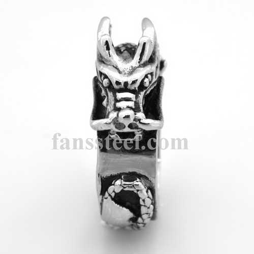 FSR08W03B Spiral Dragon Chinese Zodiac Sign ring 